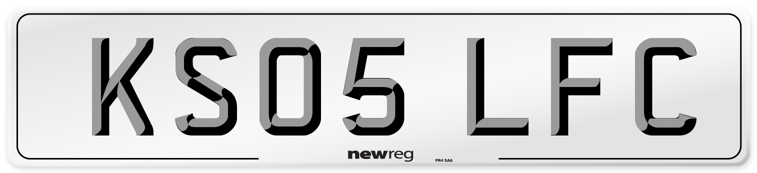 KS05 LFC Number Plate from New Reg